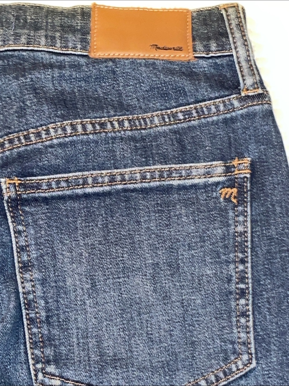 Madewell Button Fly Dark Wash The Perfect Vintage Crop Jeans. Size 26 - Picture 9 of 13